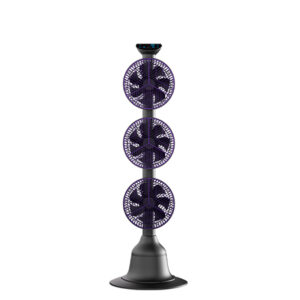 Triple-head Fan (Purple and grey)