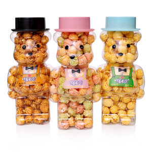 The favorite spherical classic popcorn bear bottle popcorn at the party 128g