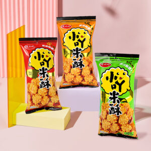 Crispy Chinese Flavor Rice Crisps: OEM Wholesale Snack Supply 48g