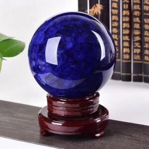 Calm healing, intuitive spirituality, focused rationality, energy purification, harmonious interpersonal relationships, and career enhancement - Blue crystal ball with a diameter of 13MM (matching according to destiny, guiding customers in home layout or company layout)