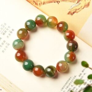 Colorful Peacock Agate Jade Marrow Bracelet, Prosperous Wealth, Prosperous Peace, Prosperous Health, Prosperous Tranquility, Women's Style, ，  10MM， (Match according to destiny)