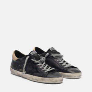 GGDB Black Super-Star sneakers with nude heel tab